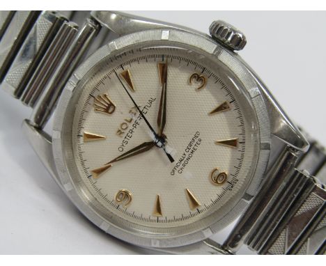 ROLEX: A gents Oyster Perpetual Chronometer stainless steel cased wristwatch, case number 86909, movement no 10/f80653, circa