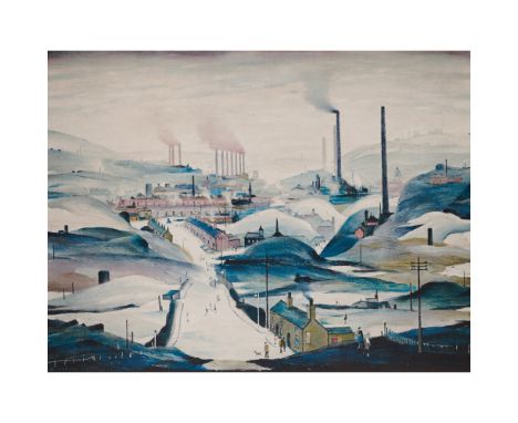 ⊕ LAURENCE STEPHEN LOWRY (BRITISH 1887-1976) INDUSTRIAL PANORAMAsigned in pencil L.S.Lowry lower right margin; with the Fine 
