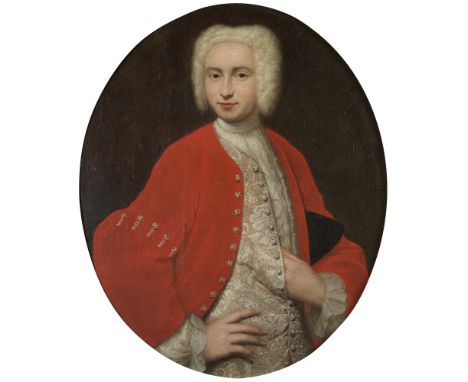 ITALIAN SCHOOL (MID-18TH CENTURY) PORTRAIT OF A GENTLEMANoil on canvas, framed as an oval86 x 66cm; 33 3/4 x 26in96.5 x 82.5c