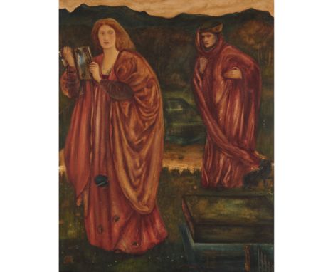 EDWARD CLIFFORD (BRITISH 1844-1907) AFTER EDWARD COLEY BURNE-JONES (BRITISH 1833-1898) MERLIN AND NIMUEwith monogram and date