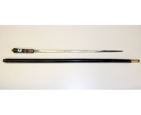 An early 20th Century Indian sword stick.