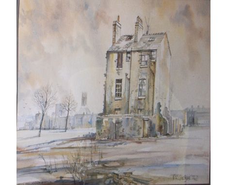 BRIAN R. ENTWISTLE; watercolour, "Terraced House - Upper parliament Street" signed and dated lower right 1972, 29 x 43cm. 