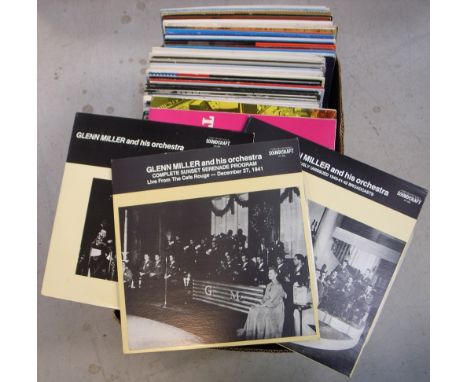 One hundred and eight assorted albums all featuring Glenn Miller and artists saluting the Glenn Miller sound to include both 