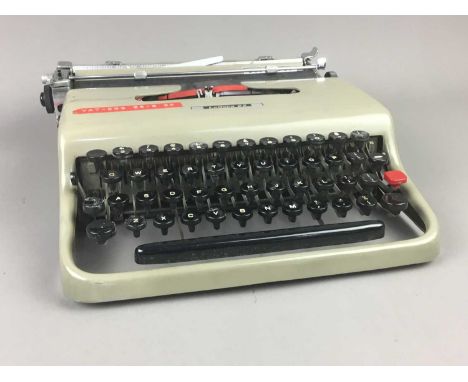 VINTAGE OLIVETTI LETTERA 22 PORTABLE TYPEWRITER,along with another (2)