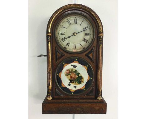 AMERICAN SHELF CLOCK,46cm high