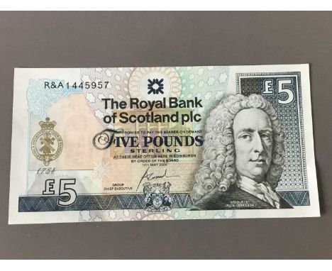 EIGHT JACK NICKLAUS RBS £5 NOTES,along with six Royal &amp; Ancient Golf Club of St Andrews RBS £5 notes, eight The Queen's G