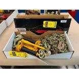 (2) Ratchet Chain Binders & (2) Lifting Chains