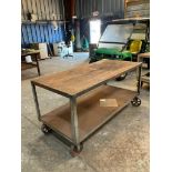 Portable Steel Table, 34" X 72"