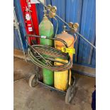 Portable Torch Cart w/ Torch & Gages (No Tanks)