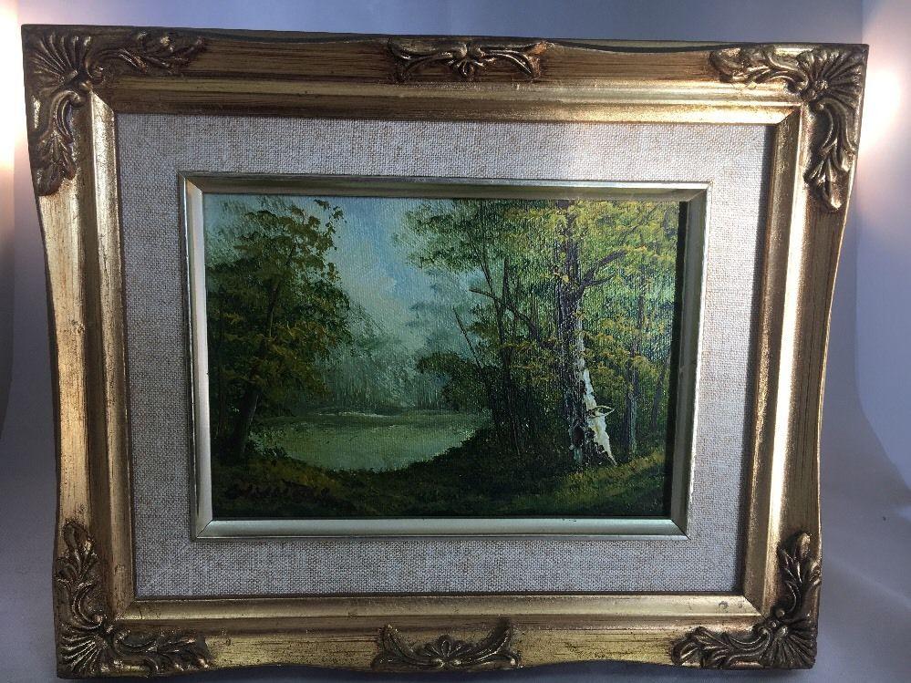 C. INNESS (1874 - 1932) Framed Oil Painting of Country Landscape ...