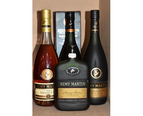 COGNAC, Four Bottles of REMY MARTIN Cognac, comprising 1 x Remy Martin Reserve Exclusive VSOP, 40% vol. 70cl, 1 x Remy Martin