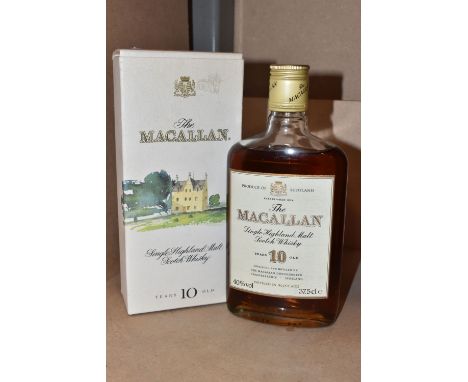 THE MACALLAN 10 Year Old, one 37.5cl bottle, 40% vol. fill level low shoulder, seal intact, late 1980's bottling, Easter Elch