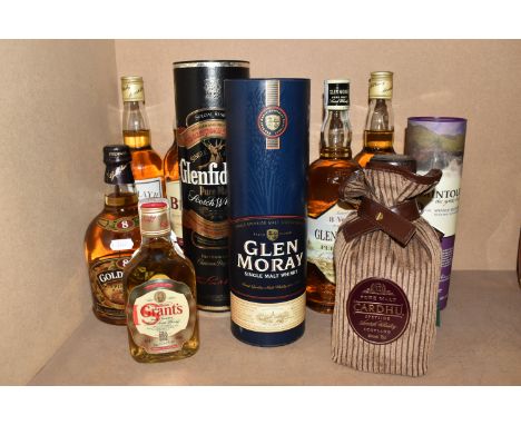 A Collection of WHISKY comprising 1 x GLENFIDDICH Special Old Reserve Single Malt, 40% vol. 70cl, 1 x GLEN MORAY Single Speys