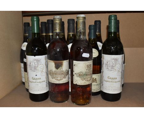 Fourteen Bottles of White Burgundy and Bordeaux Wine comprising 8 x MERCUREY 1er CRU, CLOSE DE PARADIS 1997, Domaine Emile Vo