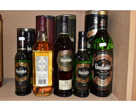 SINGLE MALT, Five Bottles of Single Highland Malt  Scotch Whisky comprising 1 x 1 Litre Bottle of GLENFIDDICH Special Old Res