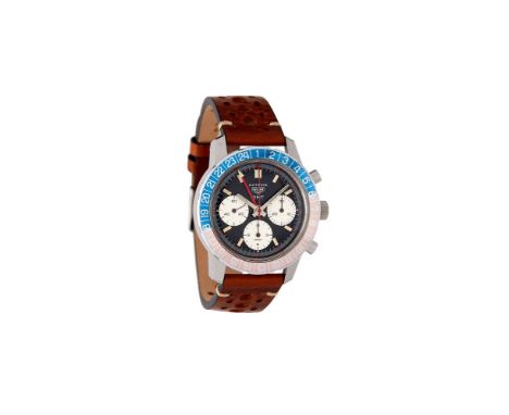 Heuer, Autavia GMT, Ref. 2446C, a stainless steel wrist watch, circa 1970, manual wind chronograph movement, 17 jewels, cal. 