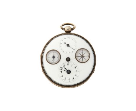 Vaucher, a silver coloured open face pocket watch, no. 13671, verge fusee movement, engraved balance cock, balance with mock 