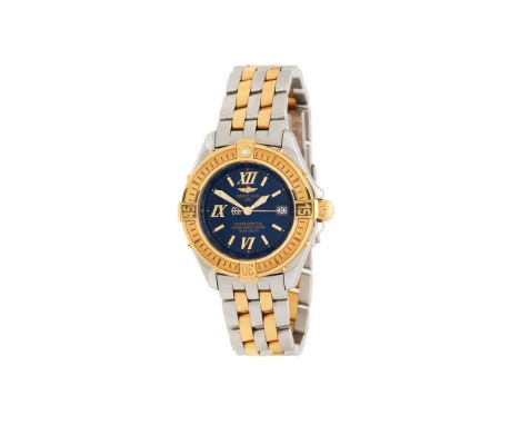 Breitling, B Class, ref. D71365, a lady's bi-metal bracelet watch, no. 379515, circa 2008, quartz movement, 7 jewels, cal. ET