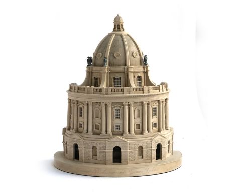 A Timothy Richards plaster architectural model of The Radcliffe Camera, Oxford, 27.5cm 