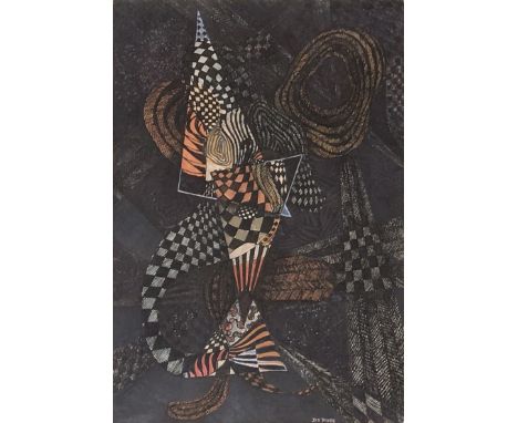 Joe Rose (German 1915-1999), untitled, mixed media, signed, 34 x 24cm 