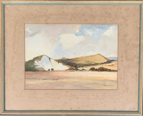 R. Steffe, 1943, Landscape, watercolour, 24 x 34.5cm 