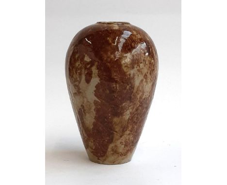 A large Fulham Pottery Hurlingham Ware vase, stamped to base, 22cmH 