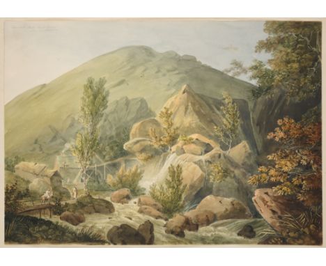 WILLIAM DAY (BRITISH 1764-1807) CYNWYD HILL NEAR CORWEN MONMOUTHSHIREinscribed Cynwyd Hill near Corwen / Monmouthshire, upper