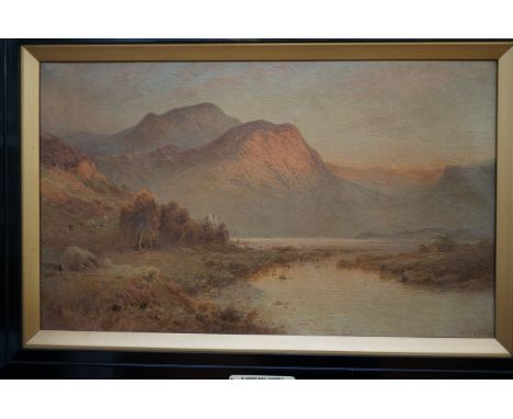 Oilographic print canvas titled highland sunset 