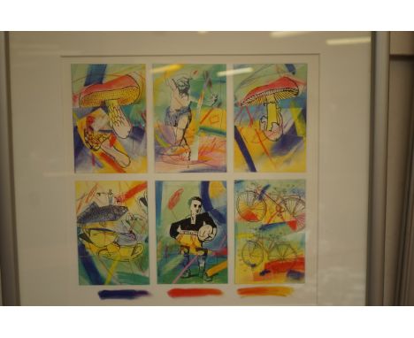 Bernd Flemming limited edition signed print titled six