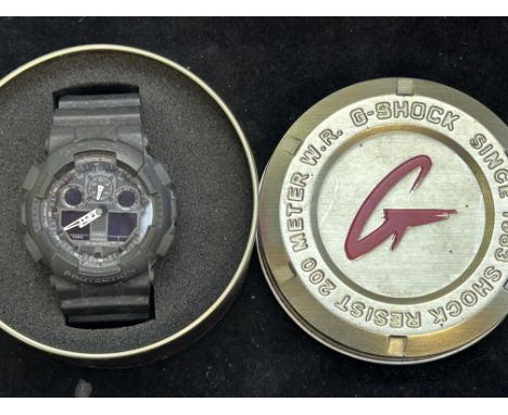 Casio G-Shock WR20BER wristwatch with box 