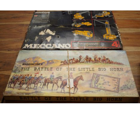 Waddingtons the battle of little big horn vintage game together with Mecanno 