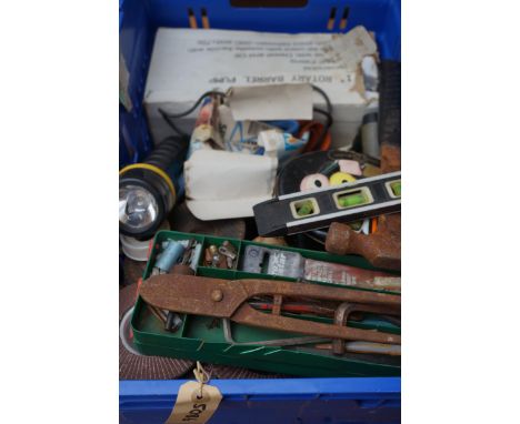 Box of good quality tools to include Rotary barrel pump 