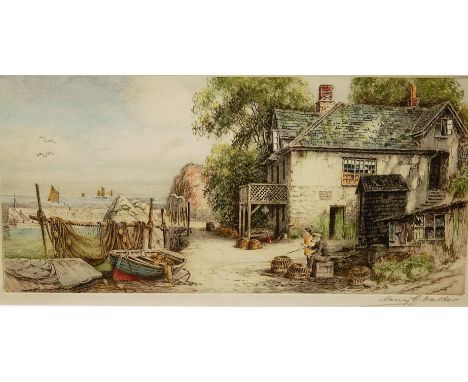 David Bellamy - landscape watercolour; Henry Walker - pair of mezzotints; and  a Peter Scott print (3)