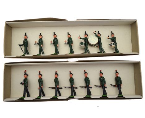Three boxed sets of seven model soldiers from the 'Armies of the World' series by Dorset (Metal Model) Soldiers: King's Royal