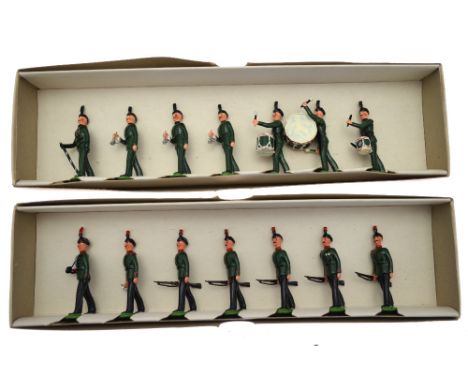 Three boxed sets of seven model soldiers from the 'Armies of the World' series by Dorset (Metal Model) Soldiers: King's Royal