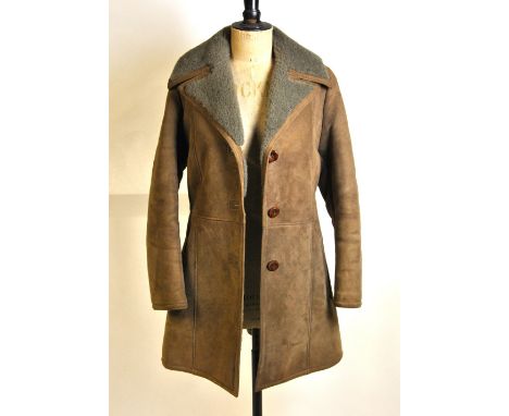 A Langmore light brown lady's sheepskin coat, size 14 Condition Report Good condition