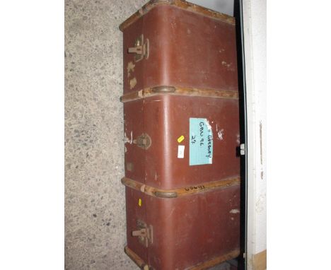 Large vintage travel trunk