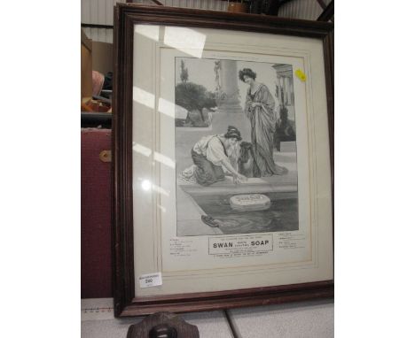 Vintage Swan soap print