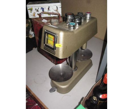 Pr of vintage bank coin scales