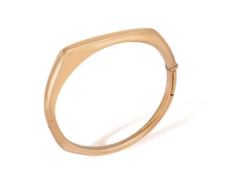 A GOLD 'ROBERT MAPPLETHORPE' BANGLE, DESIGNED BY GAIA REPOSSI, FOR REPOSSI  Limited Edition, discontinued.  The polished gold