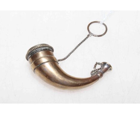 Miniature hunting horn vinaigrette.