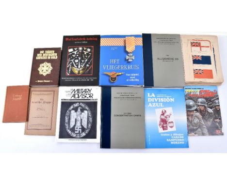 Selection of Reference Books of German Military Interest, including history and collecting tools. Hardbacks and softbacks. Ro