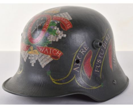Imperial German M16/17 Steel Helmet Shell, an interesting relic helmet shell which has been restored by being painted green a