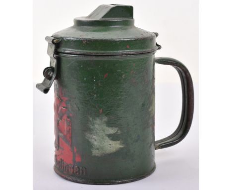 WW2 German Collecting Tin, painted metal tin with national socialist organisation sign to front. 