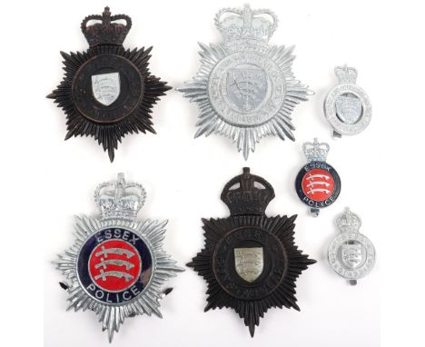 Obsolete Essex Police Badges, Kings crown Essex constabulary night helmet plate (missing two rear fixing lugs) other ranks ch