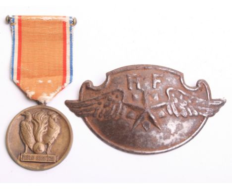 Scarce Great War American Field Ambulance Service Medal complete with its original ribbon. Medal remains in good condition. A