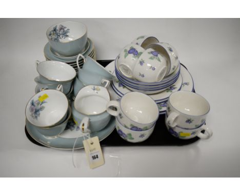 Two part-tea sets by Royal Doulton and Royal Worcester.
