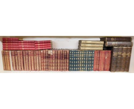 Thackeray (William Makepeace). Various works, to include Vanity Fair, Esmond, Phillip, Barry Lyndon, etc., gilt calf, publish
