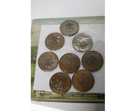 A TIN OF CIRCA 150 1981 ROYAL WEDDING BRONZE MEDALS DEPICTING PRINCE CHARLES AND LADY DIANA SPENCER