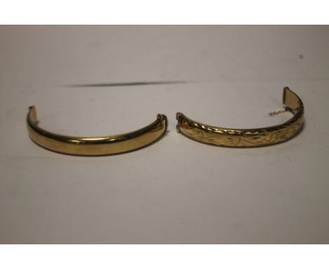 A 9 CT GOLD BANGLE A/F